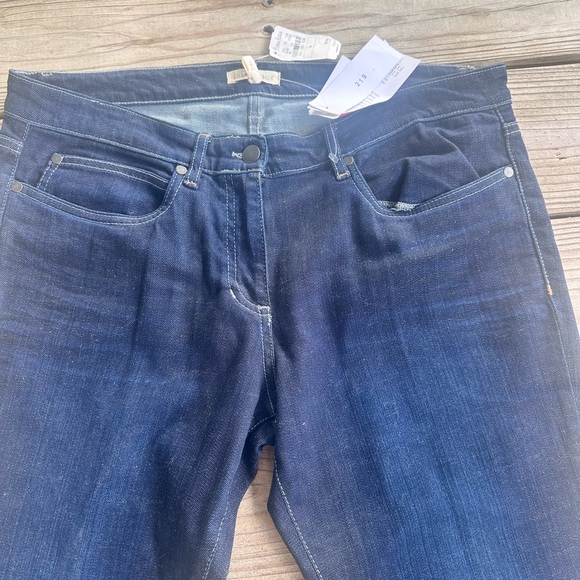 Eileen Fisher Dark Wash Skinny Jeans - Picture 2 of 11